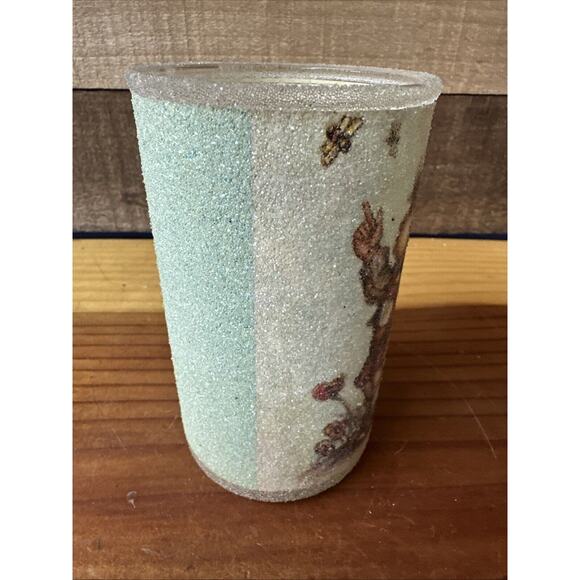 Danish Hummel Inspired Sugared Glass Candle Used - Picture 4 of 5